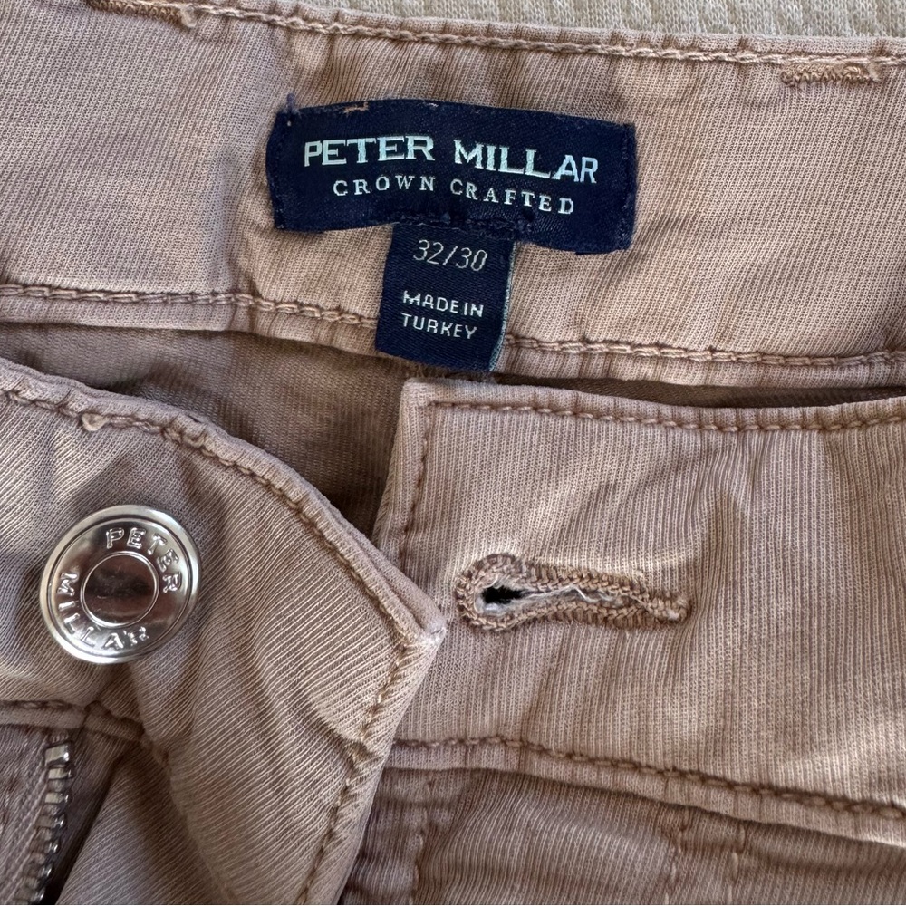 Peter Millar Men's Khaki wayfare tailored fit pants